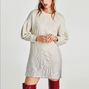 Cozy chic quilted Zara dress